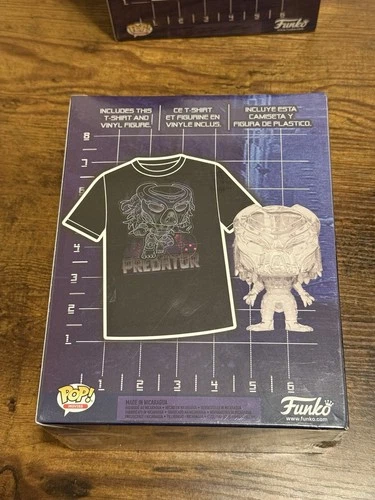 Funko Pop Movies Fugitive Predator #620 Clear Target Exclusive Shirt New Adult L