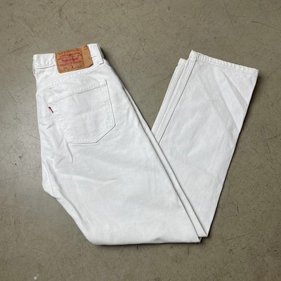 (M) Wmn Levi s 501 Jeanshose Denim weiß W33/L32