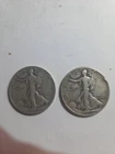Liberty Walking Half Dollars 90%   1943 - 1944.     Lot 24