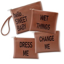 Diaper Bag Organizing Pouches,Leather Diaper Bag Organizer,Diaper Essential i...