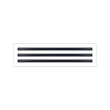 20x6 Modern AC Vent Cover - Decorative White Aluminum Air Vent - Standard Lin...