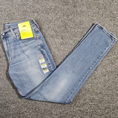 NEW Levis 511 Jeans Mens 33x34 Light Medium Flex Slim Taper Performance Stretch