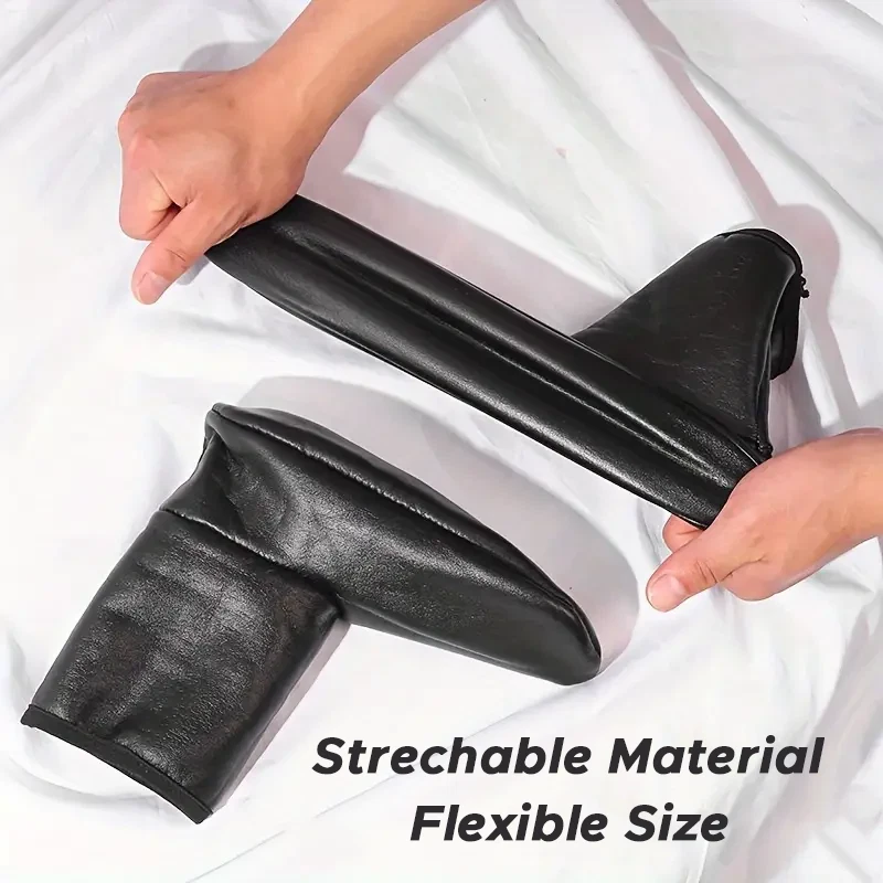 PU Leather Muslim Socks for Prayer and Home wear, Khuffs, Muslim Mozay Socks UK - Image 2 of 4