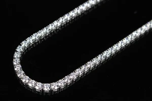 14k STAMPED 4mm Collier chaîne de tennis 70ct Laboratoire Sim VVS1 Diamants 54g+ HEAVY