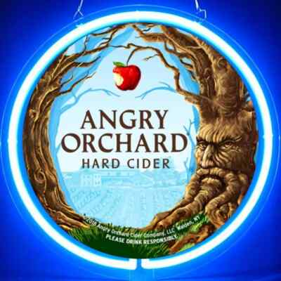 #ad #ad 12quot;x12quot; Hard Cider Angry Orchard Acrylic Neon Sign Lamp Light Garage Bar Show MM $83.32