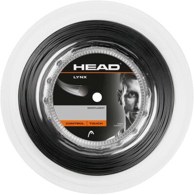 HEAD Lynx Tennisschlägersaite - 1,30 mm / 16 - 200 m Rolle - Anthrazit
