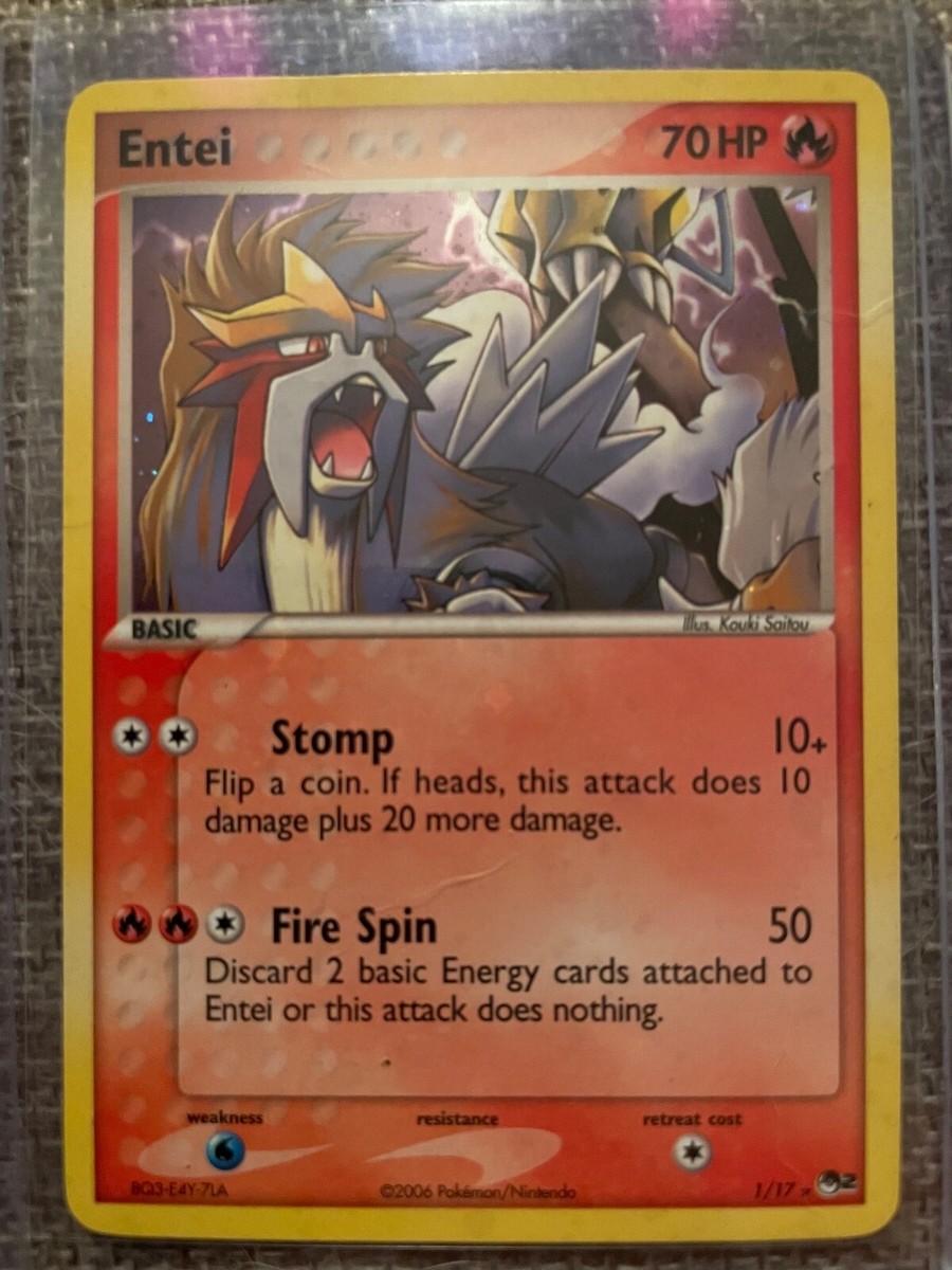 entei pokemon card holo Pokémon TCG Entei POP Series Promos 2 1 Holo Holo Rare