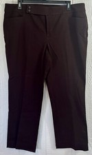 Women’s CHAPS Dress Pants Size 20W Brown slimming fit NEW (hh87)