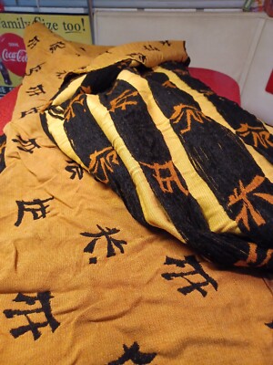 BOLT True Vtg Mid-century 1950s Asian Drapery Fabric 300
