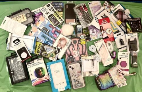 HUGE (35+) WHOLESALE Cell Phone/Audio/Etc ACCESSORIES Lot New Free Shipping - Afbeelding 1 van 4