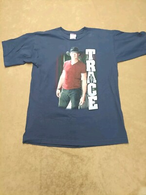 Bayside T-Shirt Men's M Trace Adkins 2016 Tour Navy Graphic Concert Tee