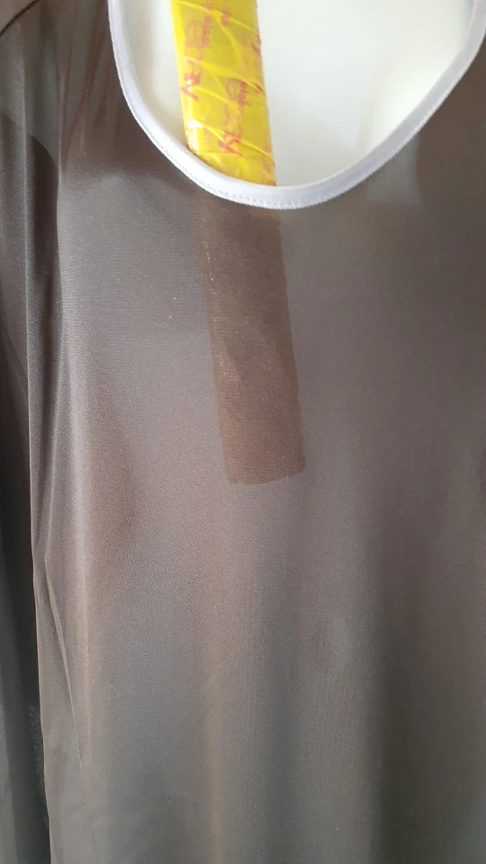 Brown Purple Nightgown  Long Sexy Comfy  Plus 6X   80" BUST - Image 3 of 4