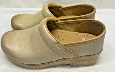 Womens Dansko Clogs- Color Sand (Size 38) Professional Clog Milled