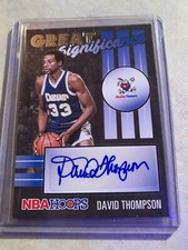 2020-21 Panini NBA Hoops Great Significance David Thompson Auto Basketball