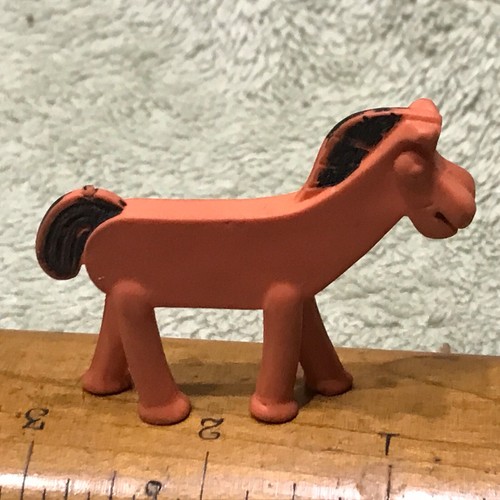 Vintage 1965 Lakeside Pokey Flexible Rubber Toy Horse - Gumby Sidekick