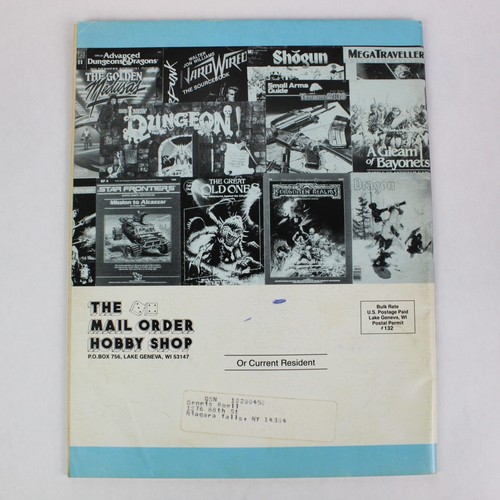 1991 TSR Hobby Shop Catalog for Fantasy Role-Playing Games RPG D&D Adventure - Picture 5 of 5