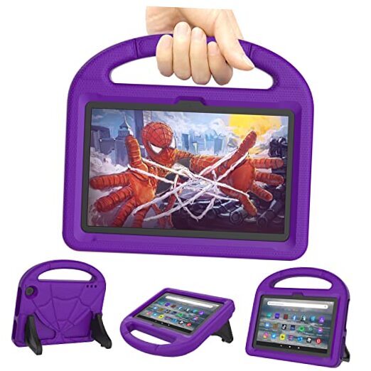 Kids Case for All-New 7inch Tablet (12th Generation, 2022 Release) -  AR-Purple