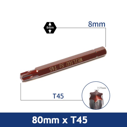 5/16" Impact Drill Driver Bit Hex Torx Phillips Slotted Screwdriver Bit S2 Steel - Picture 19 of 53