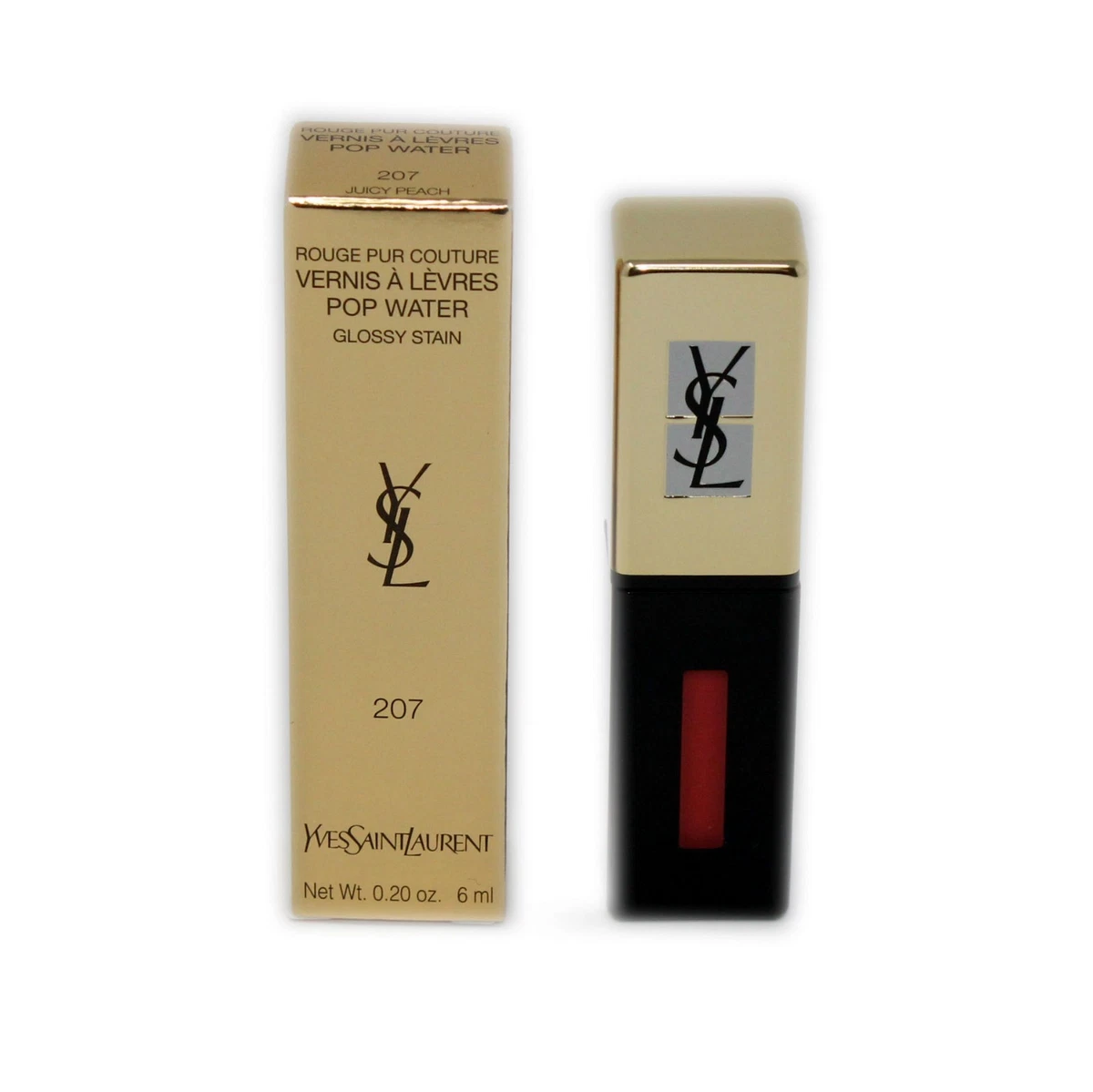 Yves saint laurent rouge pur couture vernis à lèvres glossy top stain