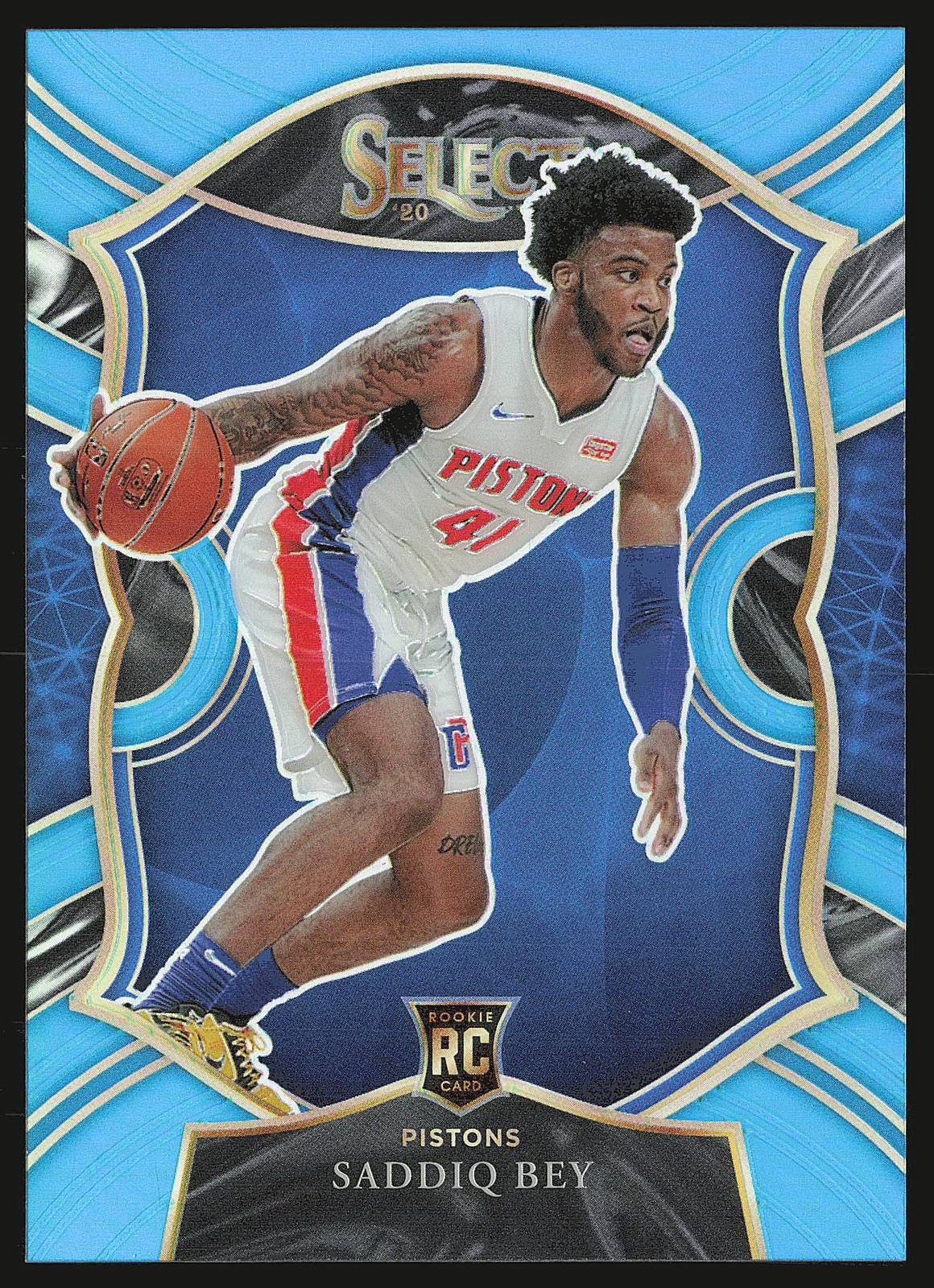 2020-21 Panini Select #79 Saddiq Bey Light Blue Prizms /299,RC