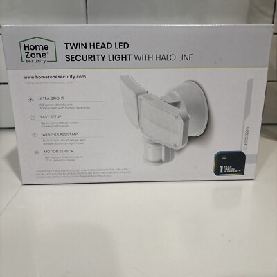 New Home Zone Security LED Twin Security Light Motion 3000L ES00929G | eBay