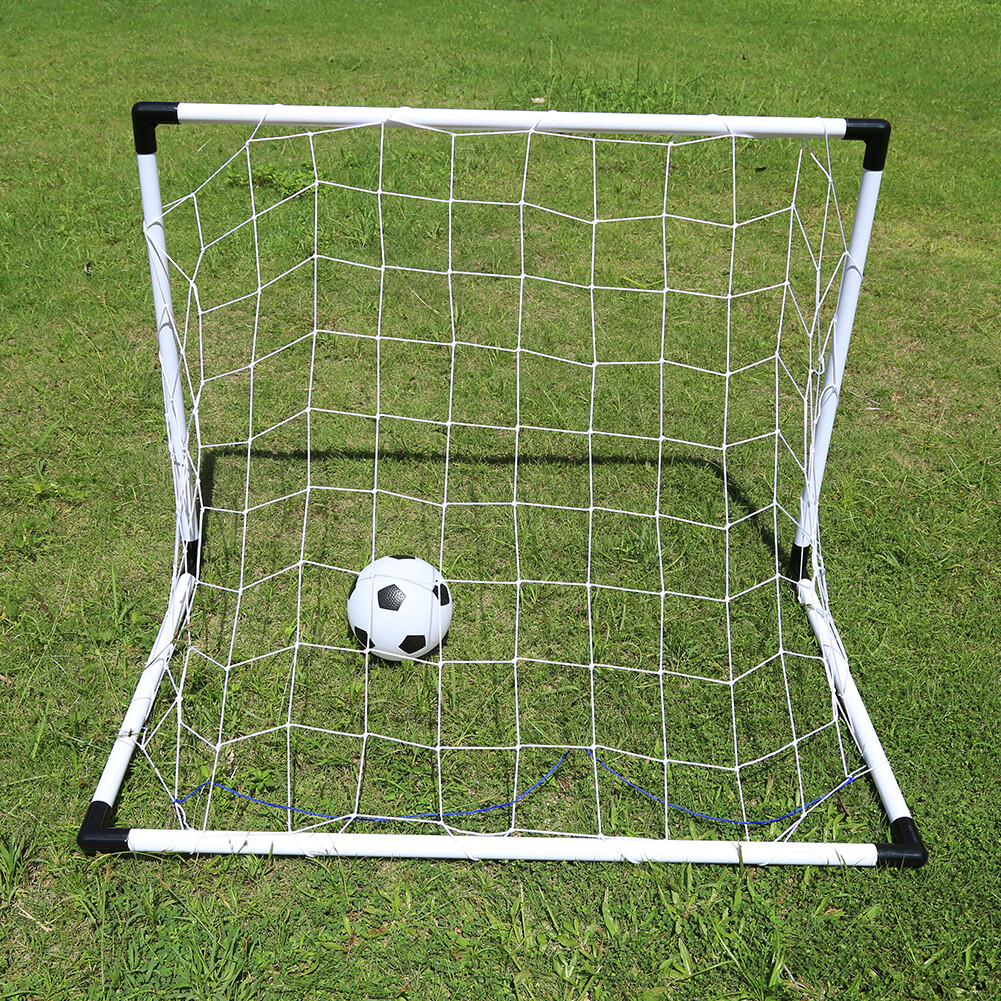 Kids Childrens Deluxe 2 in 1 Football Soccer Goals Training Practise