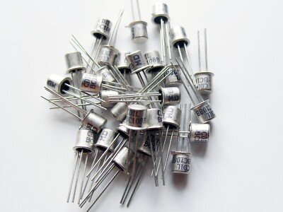 10x BC108B NPN Low Noise Small Signal Transistor TO-18 Metal CAN; CDIL ...