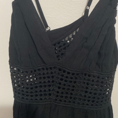 Forever 21 Black Crochet Dress Small