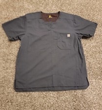 Carhartt Men Ripstop Utility Scrub Shirt Size M Dark Gray Medical C15108