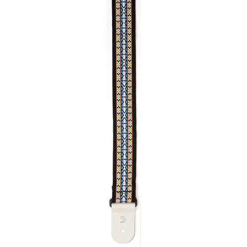 Planet Waves 50G09-DX 50MM Hootenanny Deluxe Blue Yellow Guitar Strap - Picture 3 of 3
