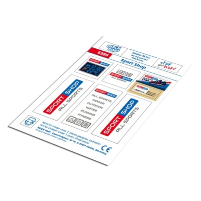Sports Shop   STICKER fit for building blocks tiles /5386