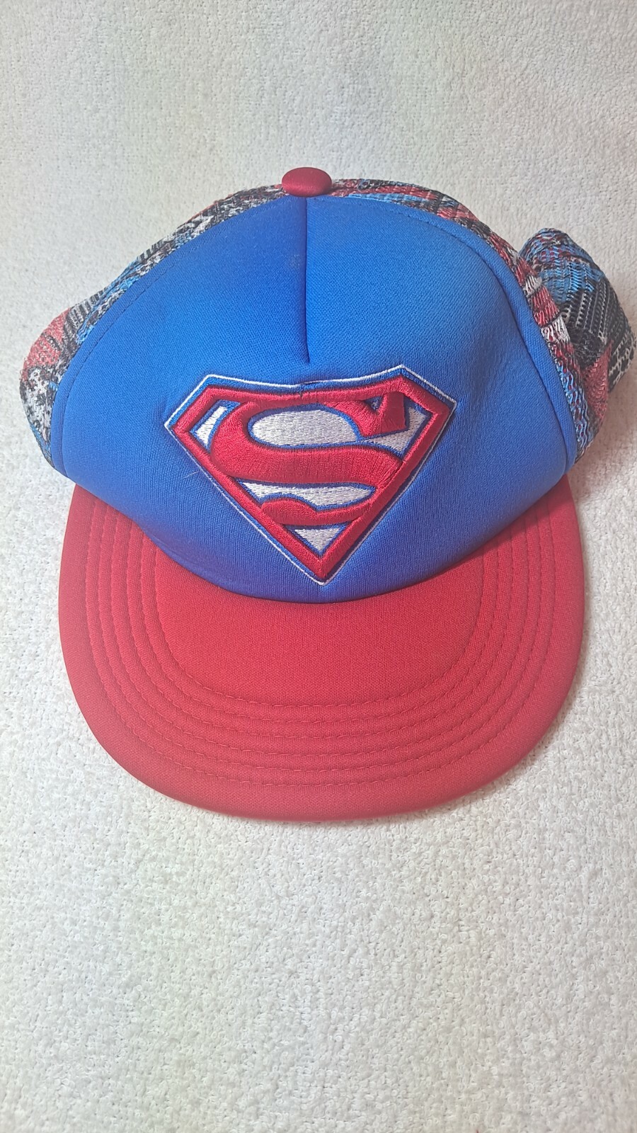 Superman Hat Dc Comics Snapback Baseball cap Mesh… - image 1