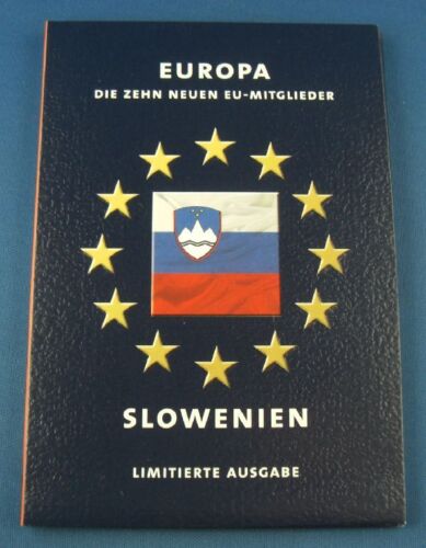 Zestaw monet obiegowych KMS Srebrna moneta Europa dziesięć nowych członków UE Słowenia - Zdjęcie 1 z 2