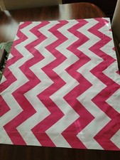 Pottery Barn Teen Standard Pillow Sham Pink White Zig Zag