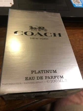 COACH NEW YORK PLATINUM by Coach cologne for men EDP 3.3  Fl Oz  NEw In Box