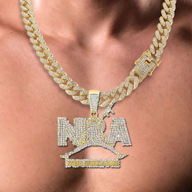 Nba Chain NEVER BROKE AGAIN NBA Pendant & 20