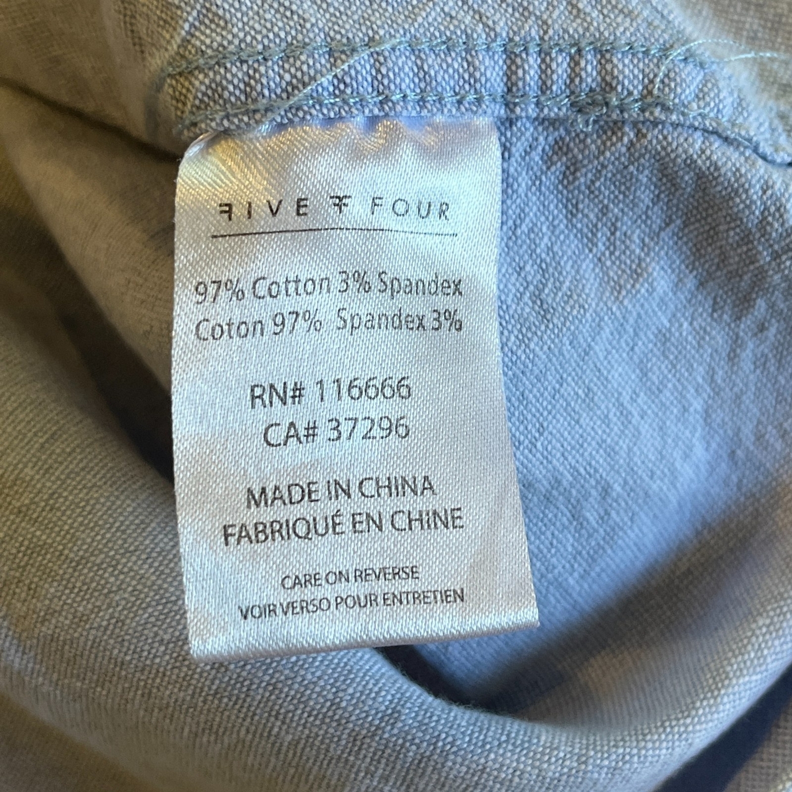 Five Four Chambray Denim Button Front Buttons Kni… - image 5