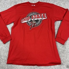 Vintage Ohio State Buckeyes Shirt Men Medium Red Brutus Nike Just Do It Football