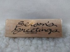 2012 Stampin' Up "Season's Greetings" Wooden Stamp