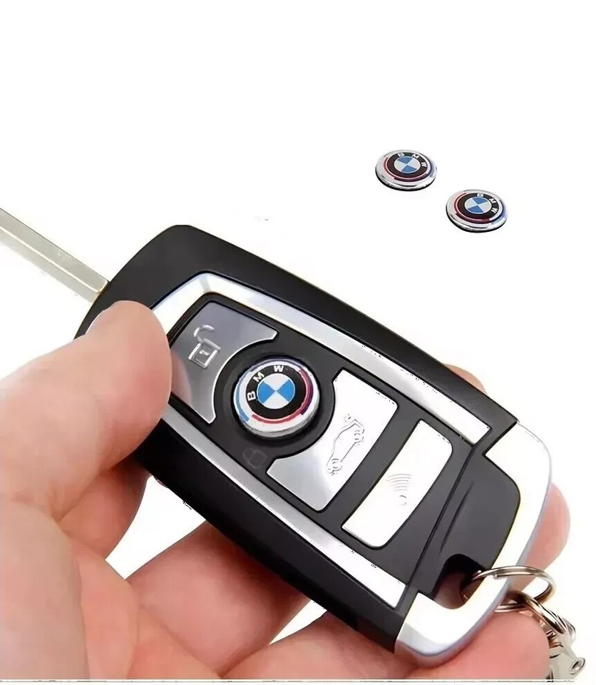 2 x BMW Schlüssel Emblem 11mm 50 Jahre M Edition selbstklebend Neu Bmw