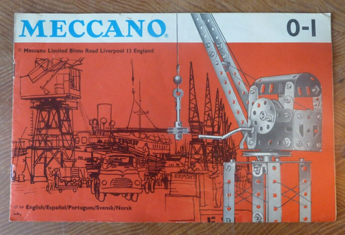 Meccano Anleitung 0-1 Kranschiff etc 01/64