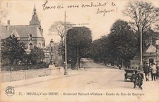 CPA GRÜNER RÜCKEN HAUTS DE SEINE 92 NEUILLY SUR SEINE BOULEVARD RICHARD WALLACE