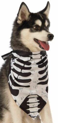 Skeleton Bandana Small Medium Dog Pet Costume Accessory Rubies Pet Shop - Picture 1 of 2