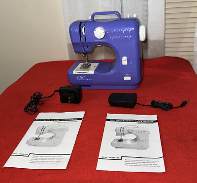 SINGER PIXIE CRAFT SEWING MACHINE PURPLE MODEL FHSM 505 BEAUTIFUL HARDLY USED