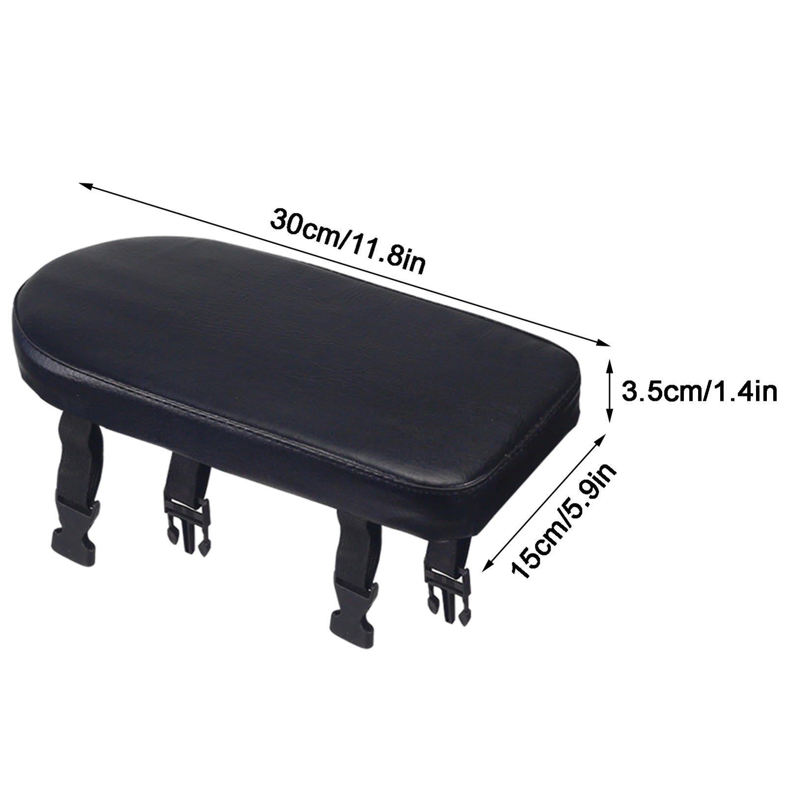 Bicycle Rear Seat Cushion - Black PU Soft Pad For Bike Rack, Comfortable Passenger Seat For Kids & Adults