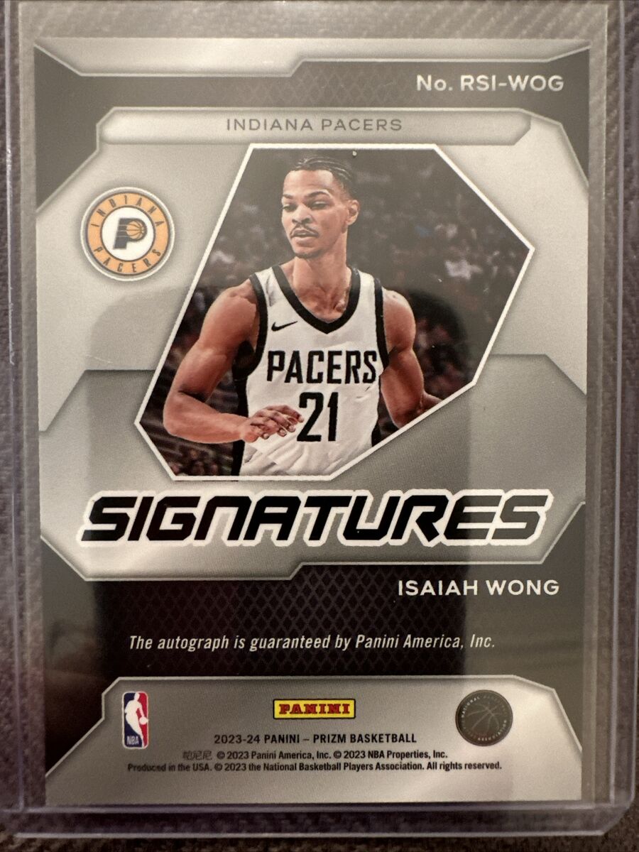 2023-24 Panini Prizm Isaiah Wong Auto Rookie & Sensational 2023-24 Panini Prizm Isaiah Wong Auto Rookie & Sensational