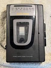 Vintage Radio Shack AM FM Cassette Player SCP-70 14-1212 No Power PARTS/REPAIR