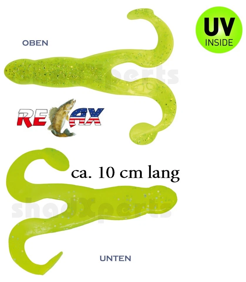 2 Relax Turbo Twister 4" Frog Frosch 10 cm DTT 8 cm Gummiköder Barsch Hecht - Bild 4 von 4