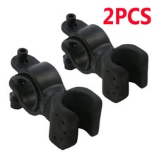 2X Bike Flashlight Mount Handlebar Light Holder Bracket Torch Clip 360  Rotation