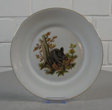 Eschenbach? Piatto da portata in porcellana Bavaria con motivi animali selvatici vintage